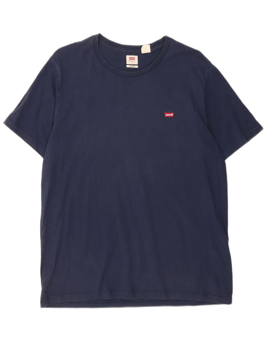 Levi's Mens Standard T-Shirt Top Large Navy Blue Cotton
