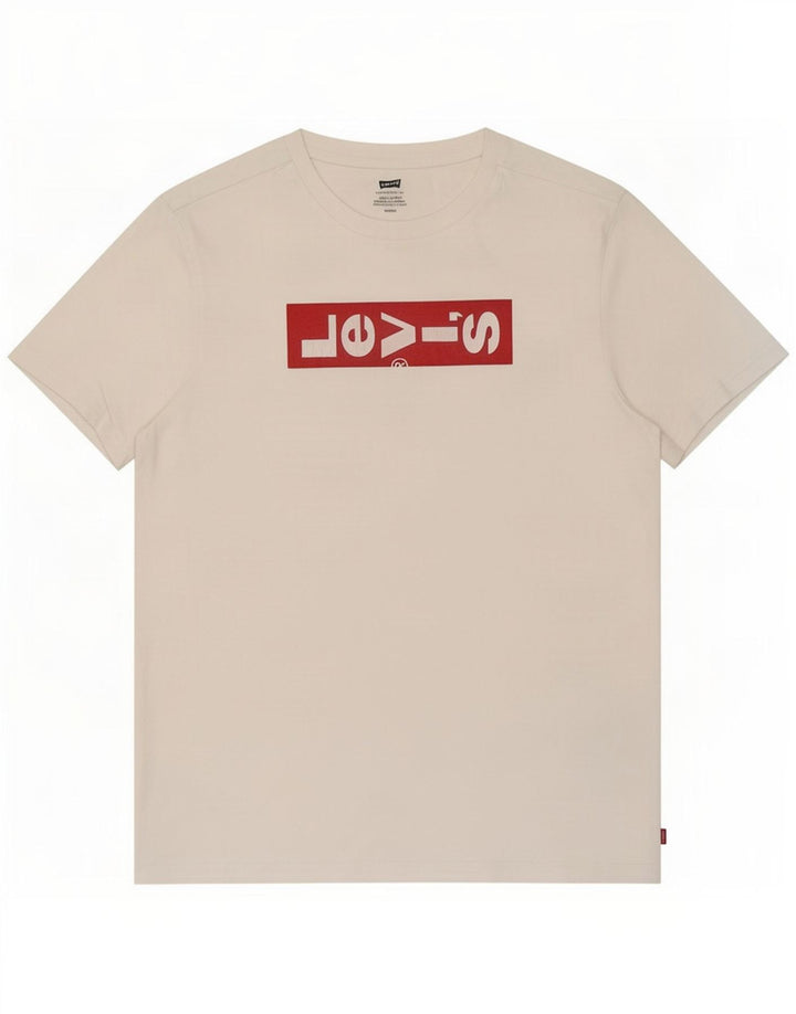 Levi's Mens Graphic T-Shirt Top Small White Cotton