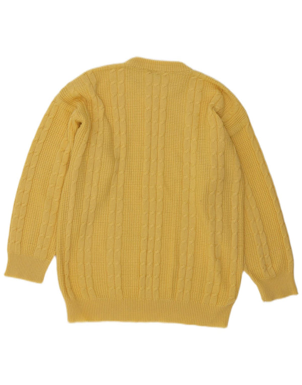 Dogan Mens Crew Neck Jumper Sweater Medium Yellow