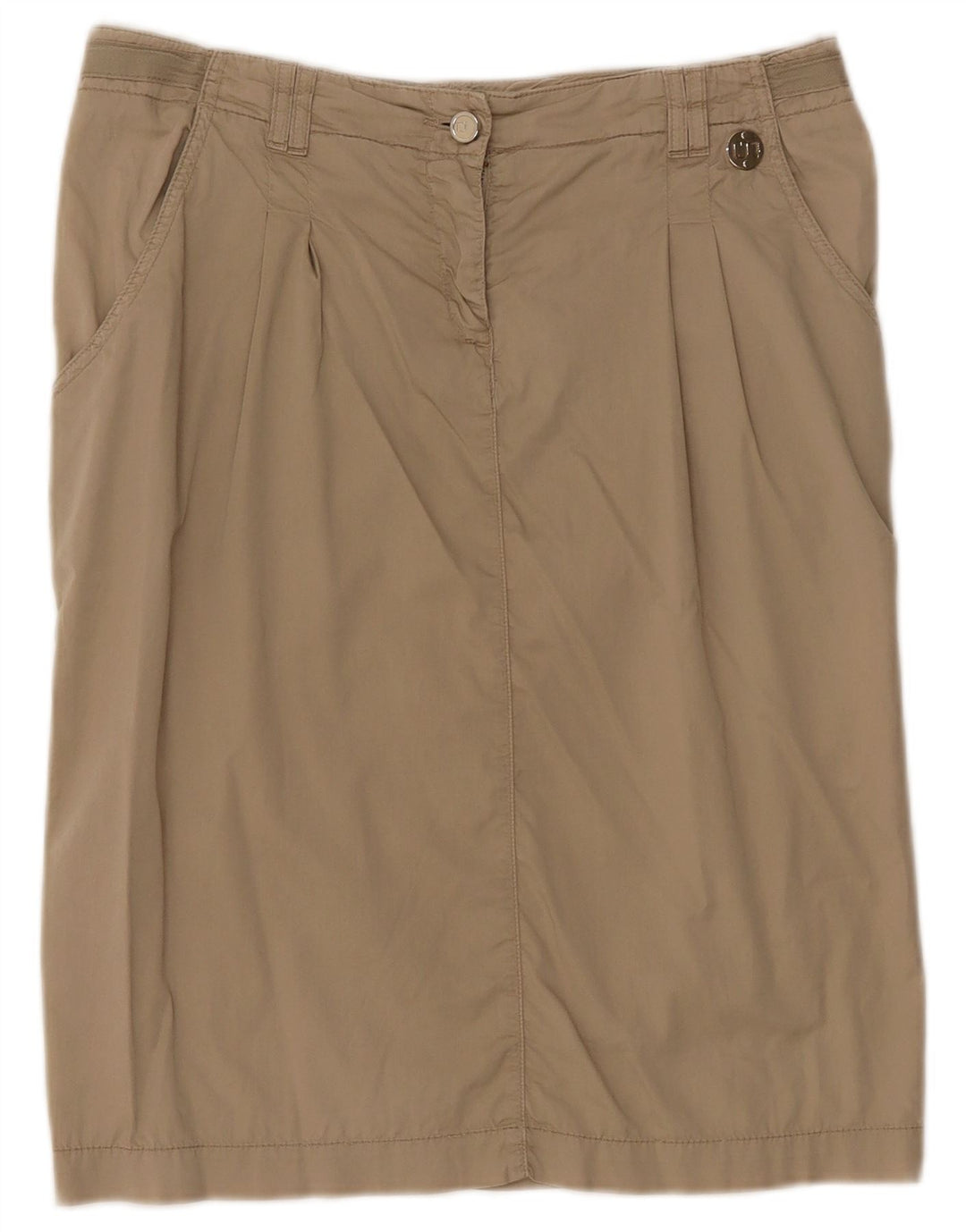 Trussardi Womens Straight Skirt IT 44 Medium W33  Beige