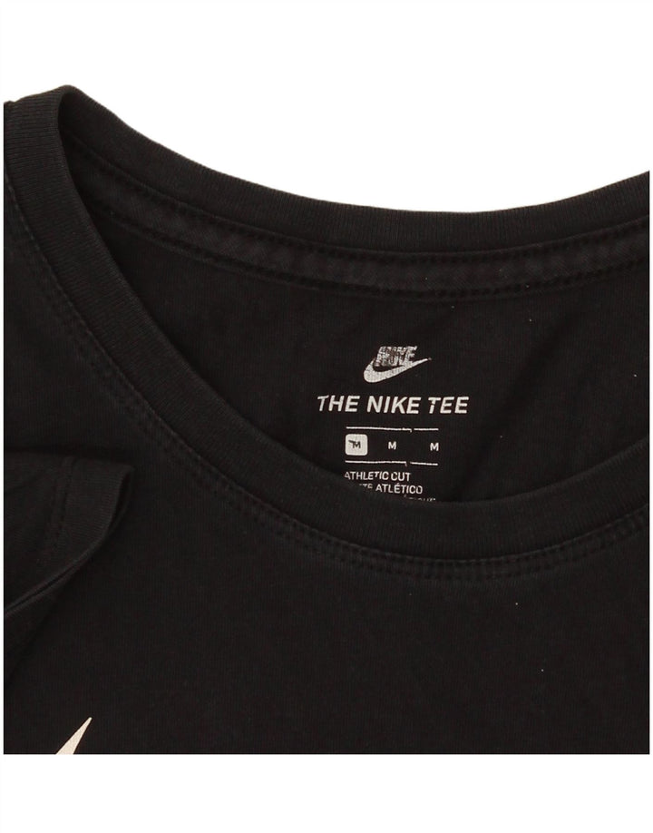 Nike Womens Athletic Cut Graphic T-Shirt Top UK 14 Medium Black