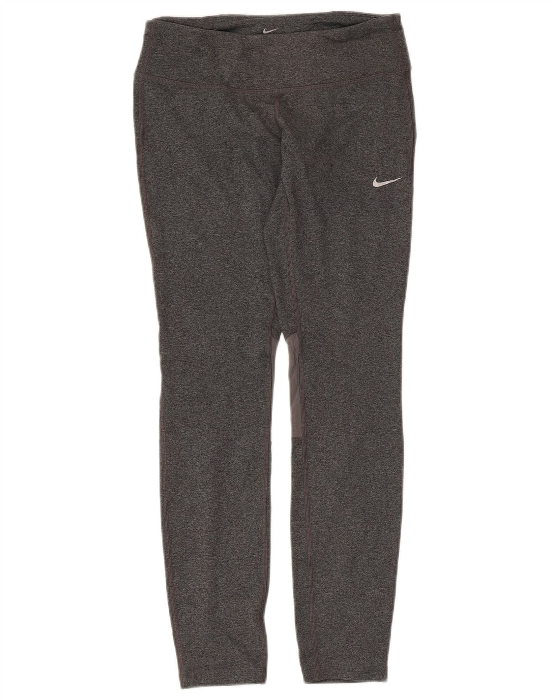 NIKE Womens Dri Fit Leggings UK 10 Small  Grey Flecked