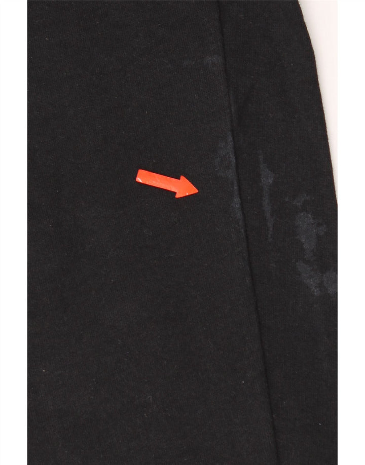 Kappa Mens Tracksuit Trousers Medium  Black Cotton