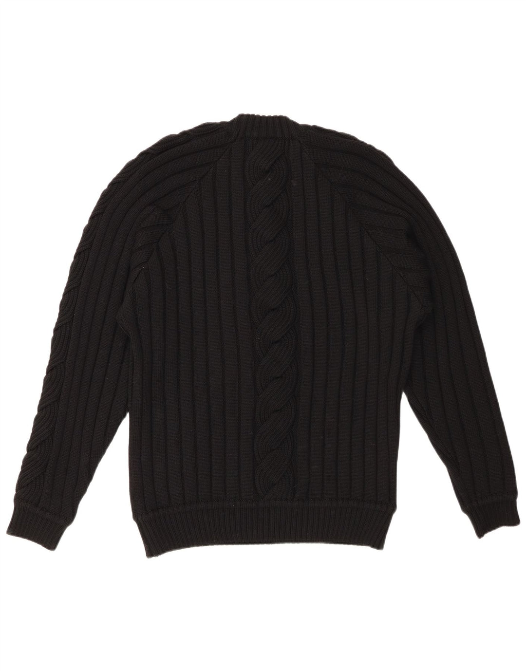 VINTAGE Womens Crew Neck Jumper Sweater UK 20 2XL Black