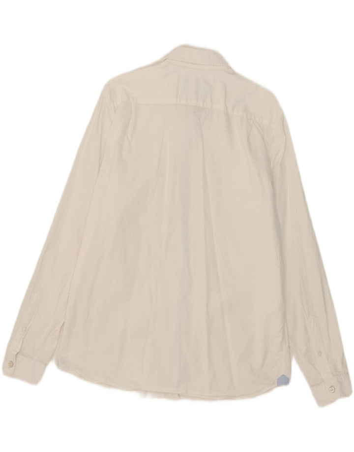 Lacoste Mens Shirt Size 42 Large White Cotton