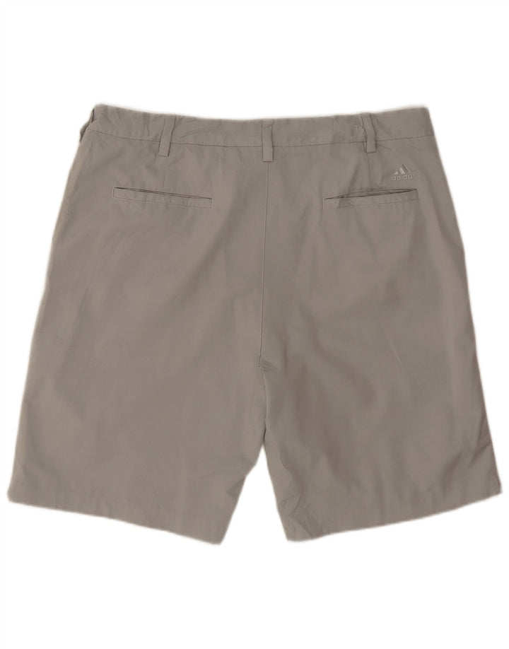 Adidas Mens Chino Shorts W38 XL Grey Polyester