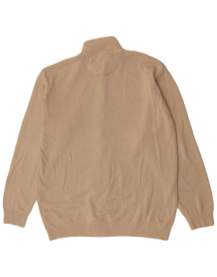 Gant Mens Cardigan Sweater 2XL Beige Cotton