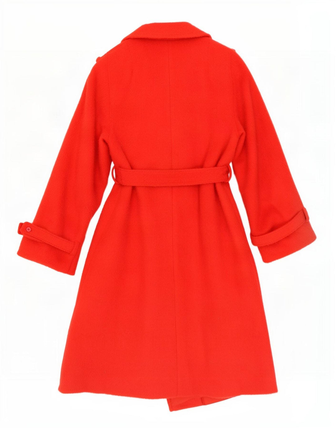 Vintage Womens Military Overcoat EU 36 Small Red Polyester
