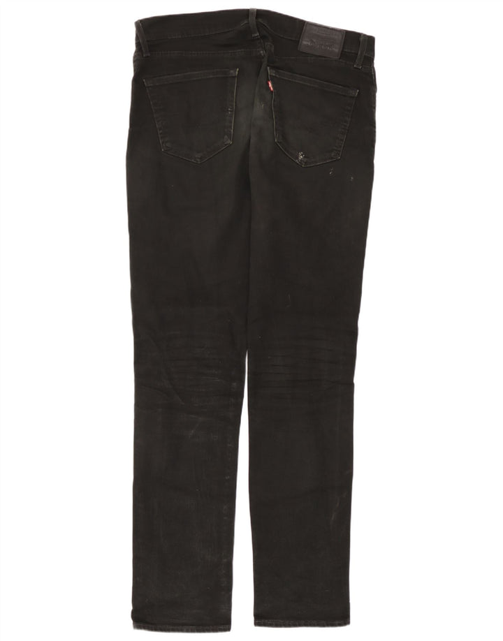Levi's Mens Slim Jeans W34 L34 Black Cotton