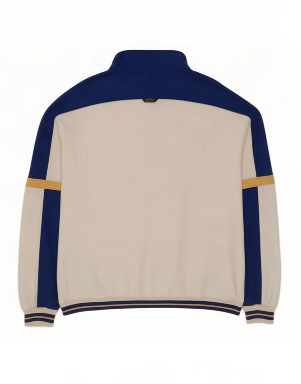 AUSTRALIAN L'ALPINA Mens Tracksuit Top Jacket IT 54 XL White Colourblock