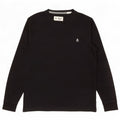Penguin Mens Top Long Sleeve Small Black Cotton