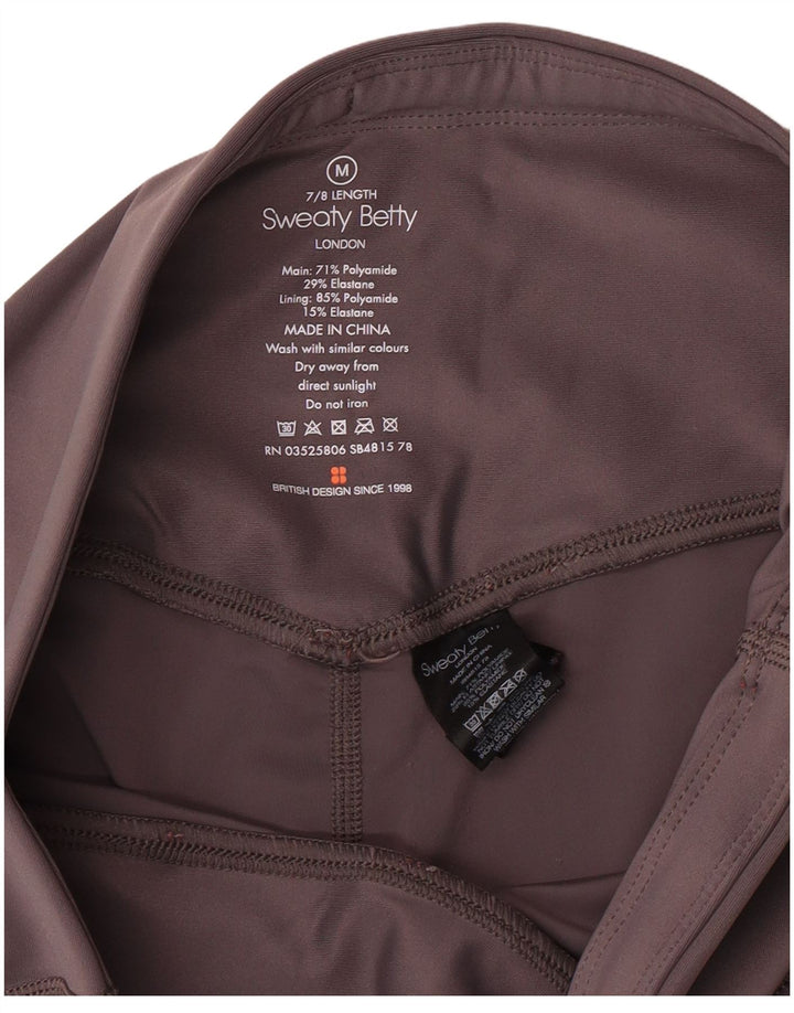 SWEATY BETTY Womens London Leggings UK 12 Medium  Grey Polyamide