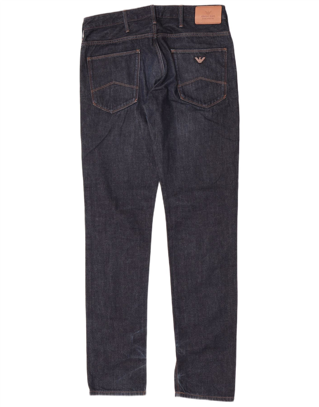 Armani Mens Slim Jeans W31 L33 Navy Blue Cotton