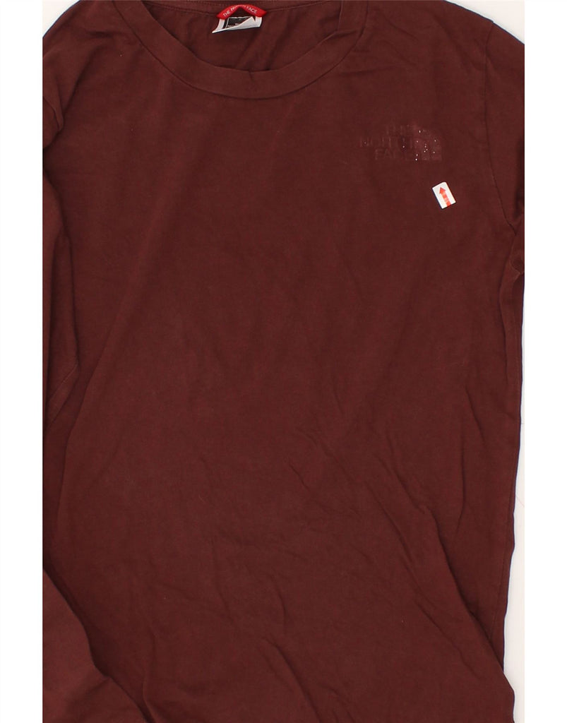 THE NORTH FACE Boys Graphic Top Long Sleeve 13-14 Years Large Brown Cotton | Vintage The North Face | Thrift | Second-Hand The North Face | Used Clothing | Messina Hembry 