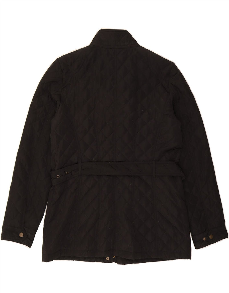 MICHAEL KORS Womens Quilted Jacket UK 16 Large Black Polyester Vintage Michael Kors and Second-Hand Michael Kors from Messina Hembry 
