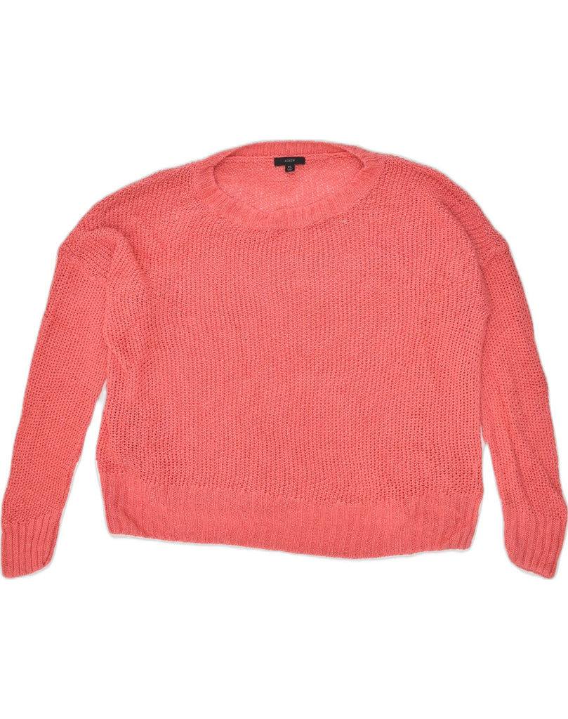 J. CREW Womens Oversized Crew Neck Jumper Sweater UK 18 XL Pink | Vintage J. Crew | Thrift | Second-Hand J. Crew | Used Clothing | Messina Hembry 