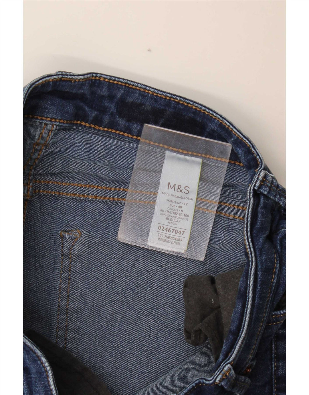 Marks & Spencer Womens Rose Bootcut Jeans UK 12 Medium W32 L29 Blue Cotton