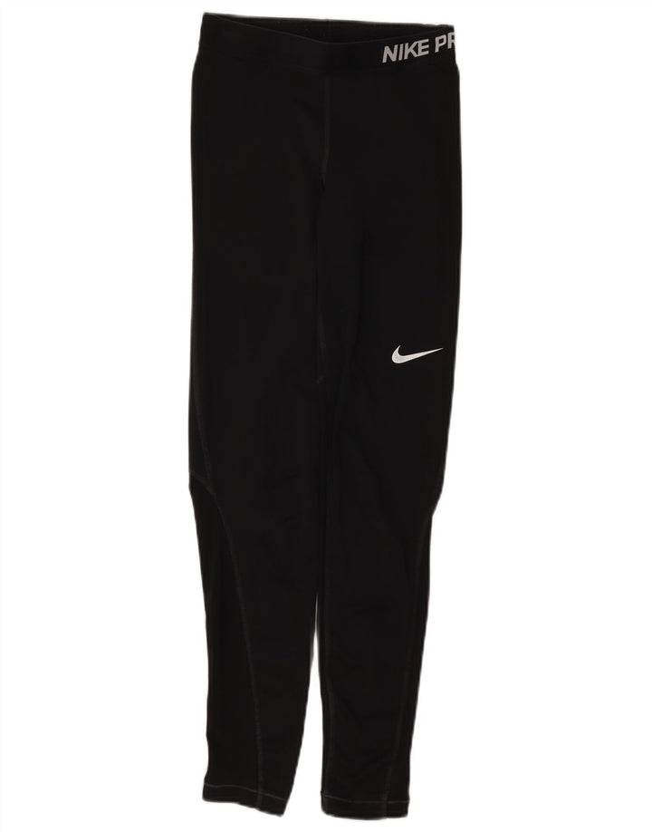 Nike Womens Graphic Leggings UK 4 XS Black
