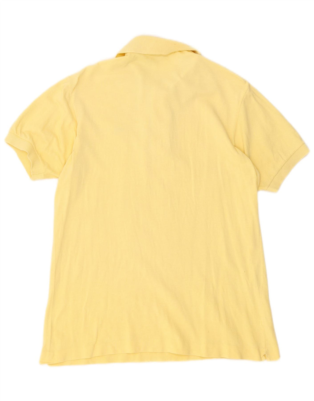Lacoste Mens Polo Shirt Size 6 XL Yellow Cotton