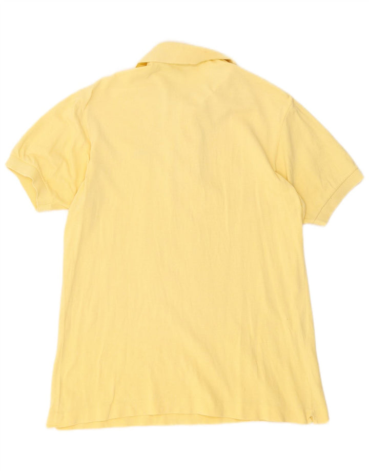 Lacoste Mens Polo Shirt Size 6 XL Yellow Cotton