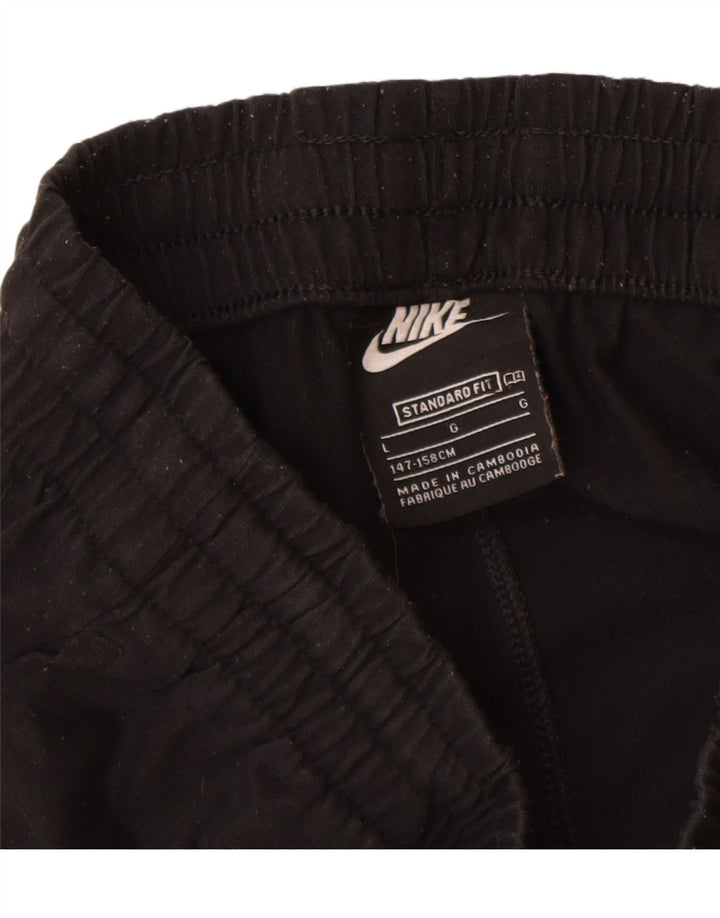 Nike Boys Standard Fit Sport Shorts 12-13 Years Large Black Polyester