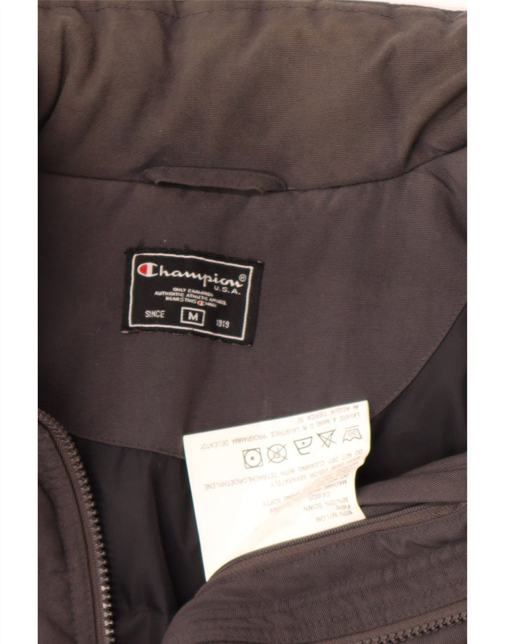 Champion Mens Padded Coat UK 38 Medium Black Nylon
