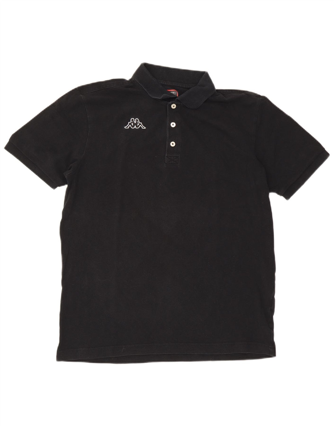 Kappa Mens Polo Shirt XL Black Cotton