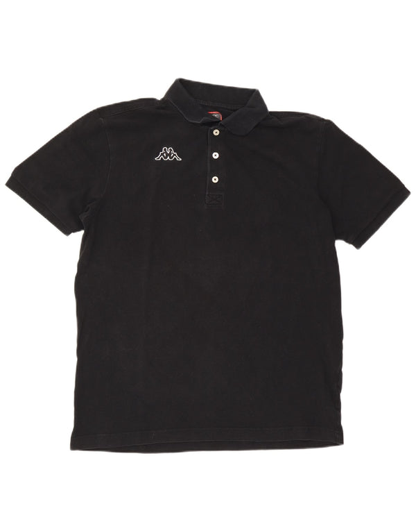 Kappa Mens Polo Shirt XL Black Cotton