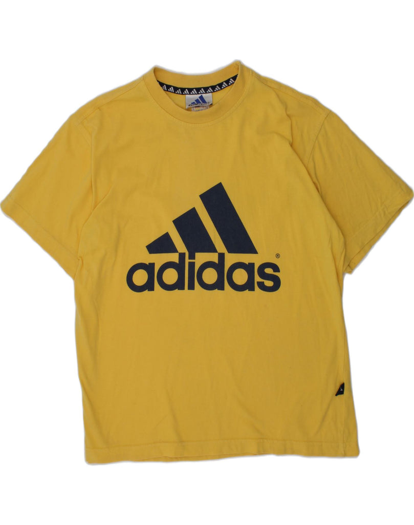 ADIDAS Boys Graphic T-Shirt Top 11-12 Years Yellow Cotton | Vintage Adidas | Thrift | Second-Hand Adidas | Used Clothing | Messina Hembry 