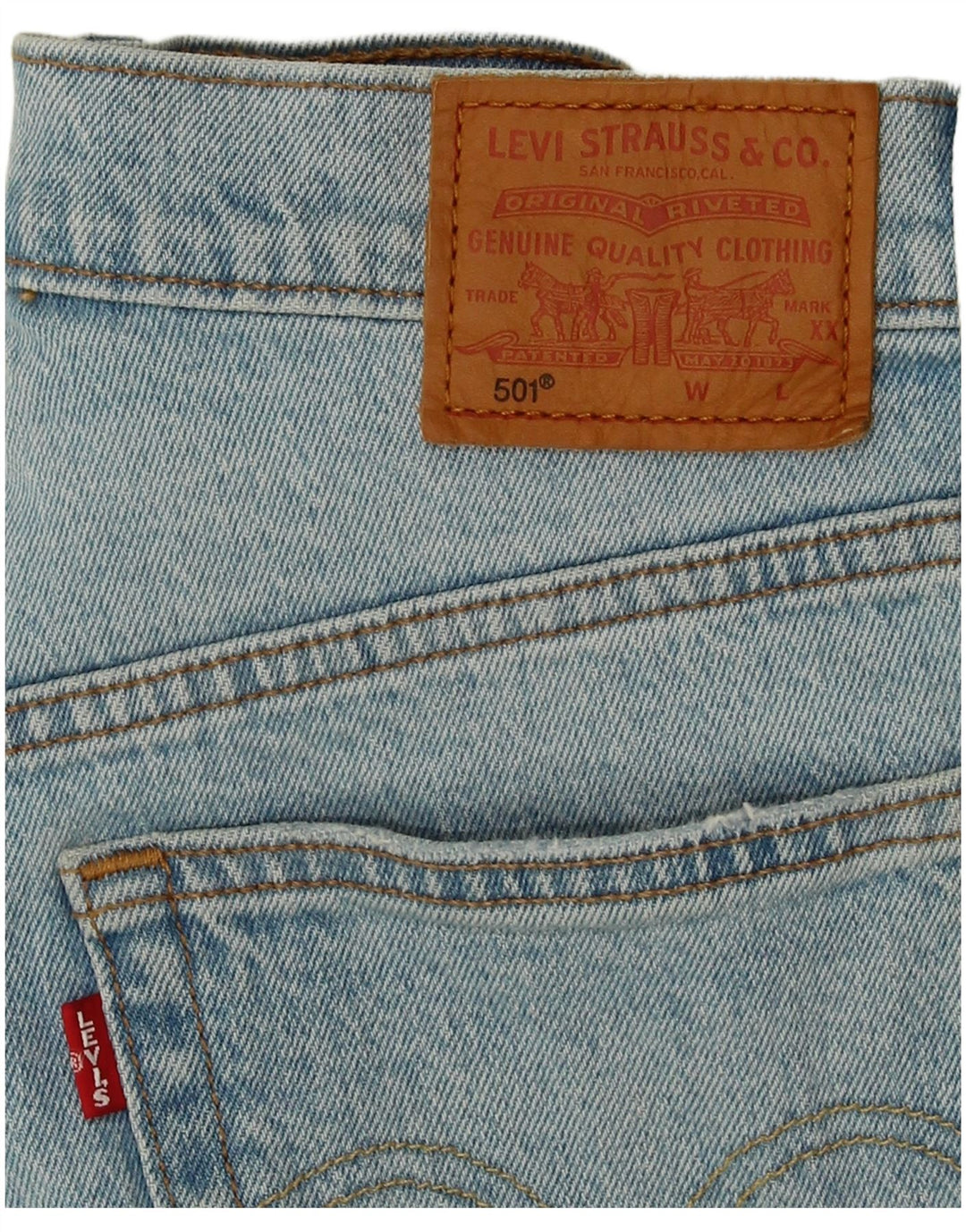 LEVI'S Womens 501 Denim Shorts W28 Medium Blue