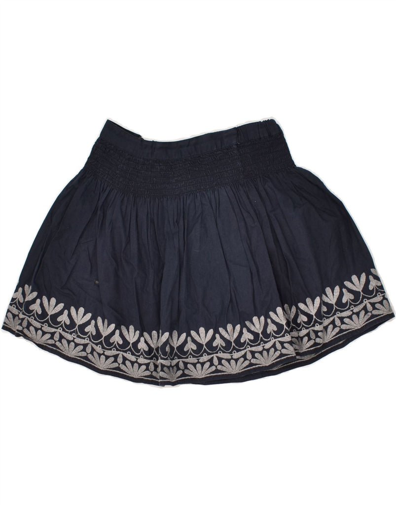 MASSIMO DUTTI Girls Pleated Skirt 7-8 Years W24  Navy Blue Floral | Vintage Massimo Dutti | Thrift | Second-Hand Massimo Dutti | Used Clothing | Messina Hembry 