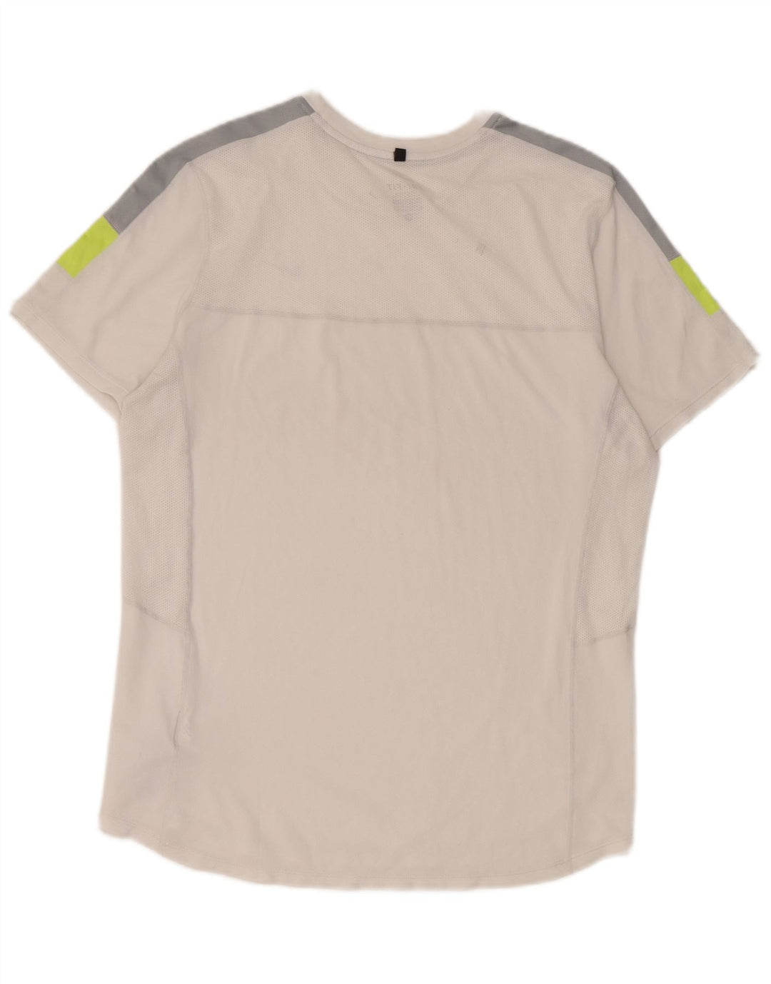 Nike Mens Dri Fit T-Shirt Top Medium White Colourblock Polyester