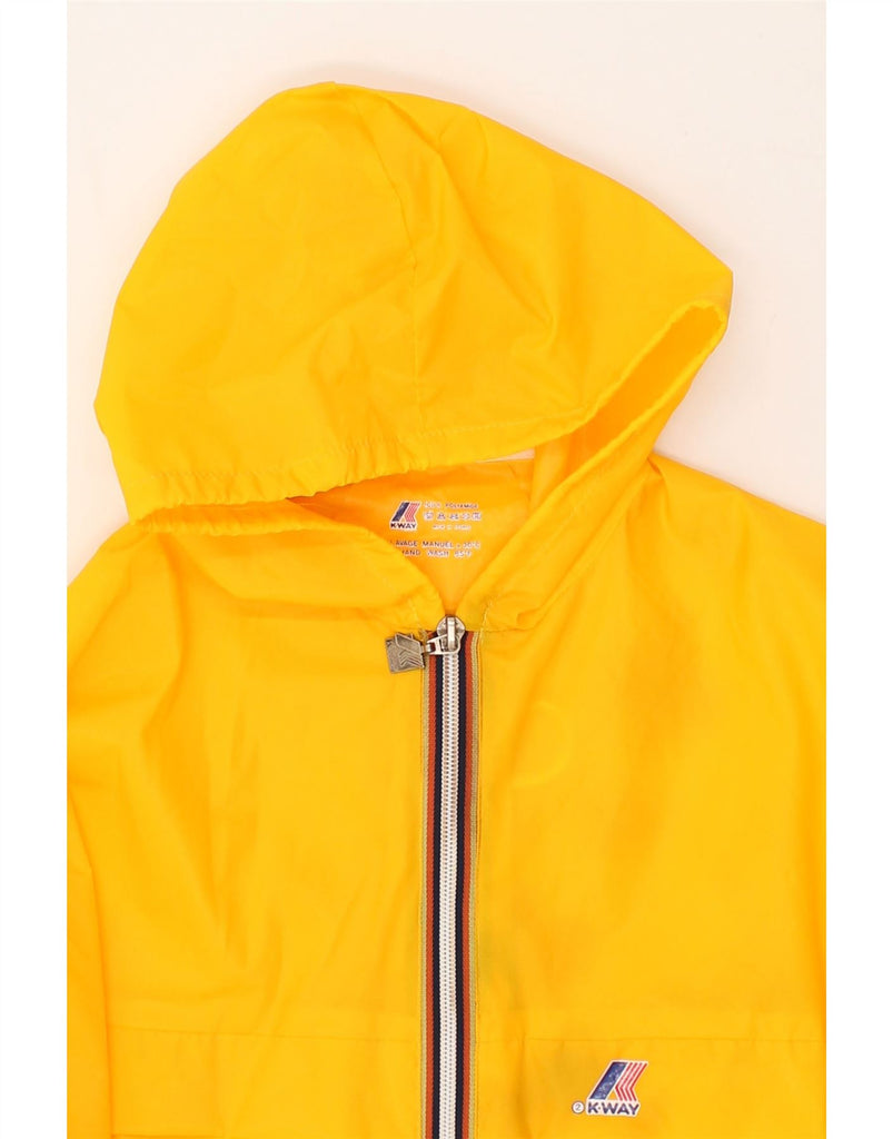 K-WAY Boys Hooded Rain Jacket 8-9 Years Yellow Polyamide | Vintage K-Way | Thrift | Second-Hand K-Way | Used Clothing | Messina Hembry 