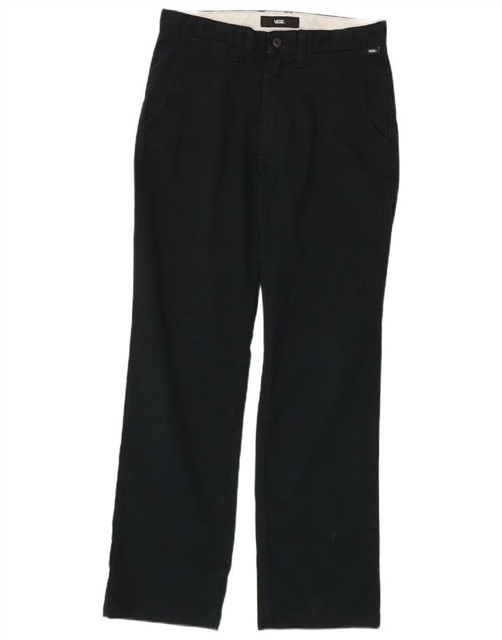 Vans Mens Straight Chino Trousers W28 L30 Black Polyester
