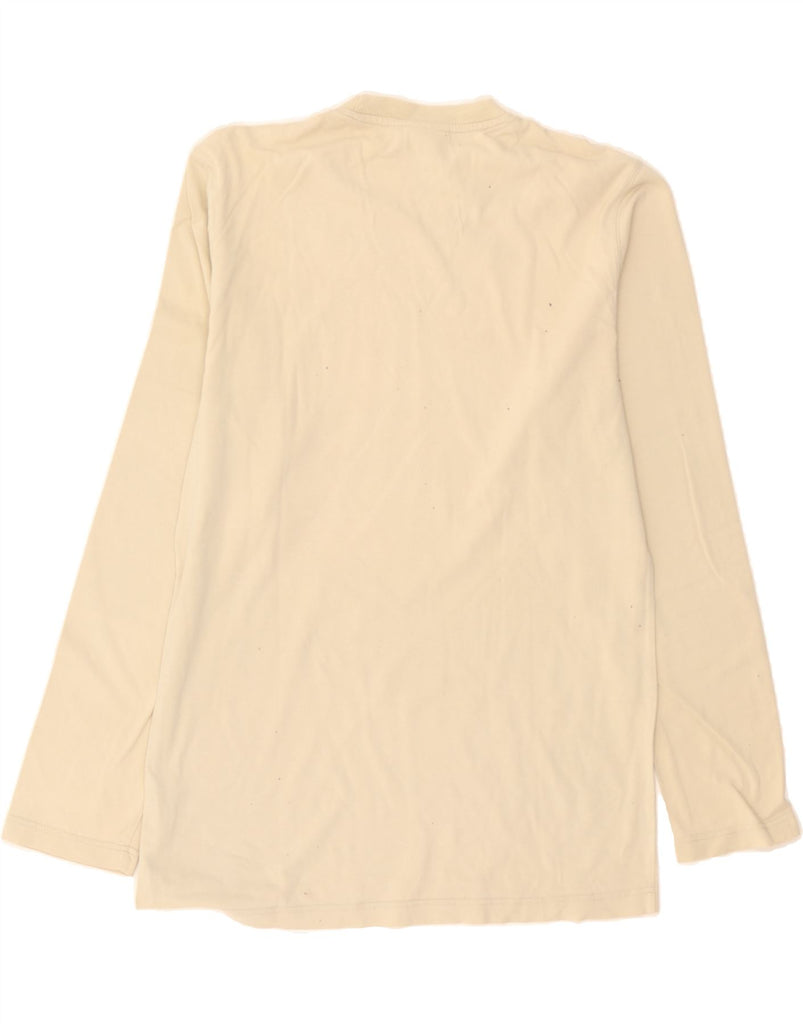 ADIDAS Mens Top Long Sleeve UK 36/38 Small Beige Cotton Vintage Adidas and Second-Hand Adidas from Messina Hembry 
