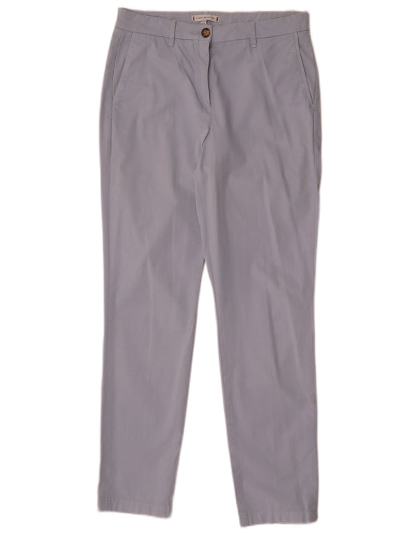 Tommy Hilfiger Womens Slim Chino Trousers UK 8 Small W30 L29 Blue Cotton