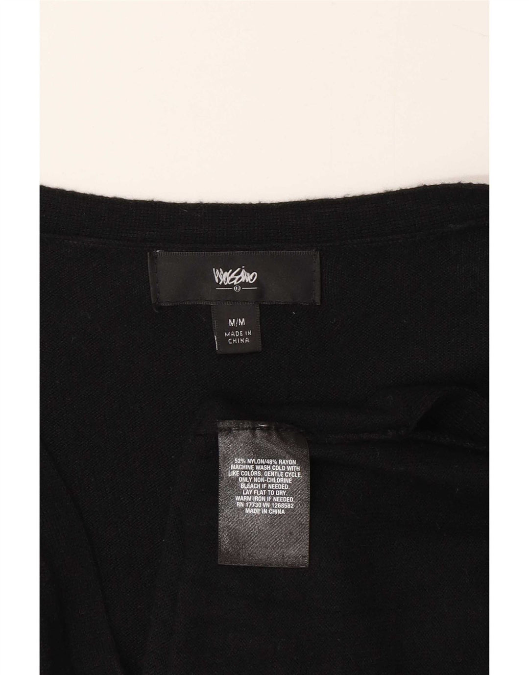Mossimo Womens Cardigan Sweater UK 12 Medium Black Nylon