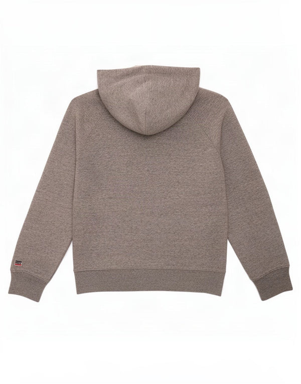 Levi's Womens Graphic Hoodie Jumper UK 14 Medium Grey Flecked