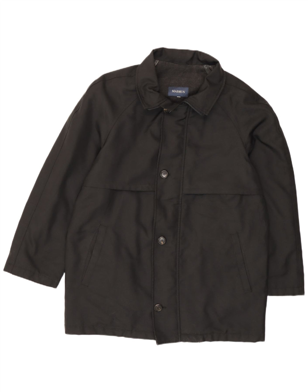 Mabrun Mens Windbreaker Jacket UK 40 Large Black Polyamide