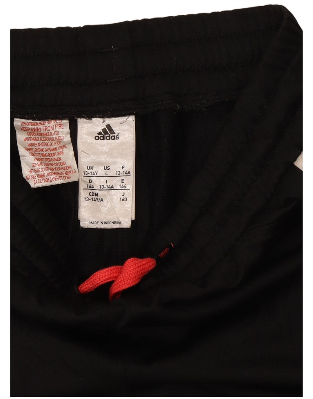 Adidas Girls Tracksuit Trousers 13-14 Years  Black Polyester