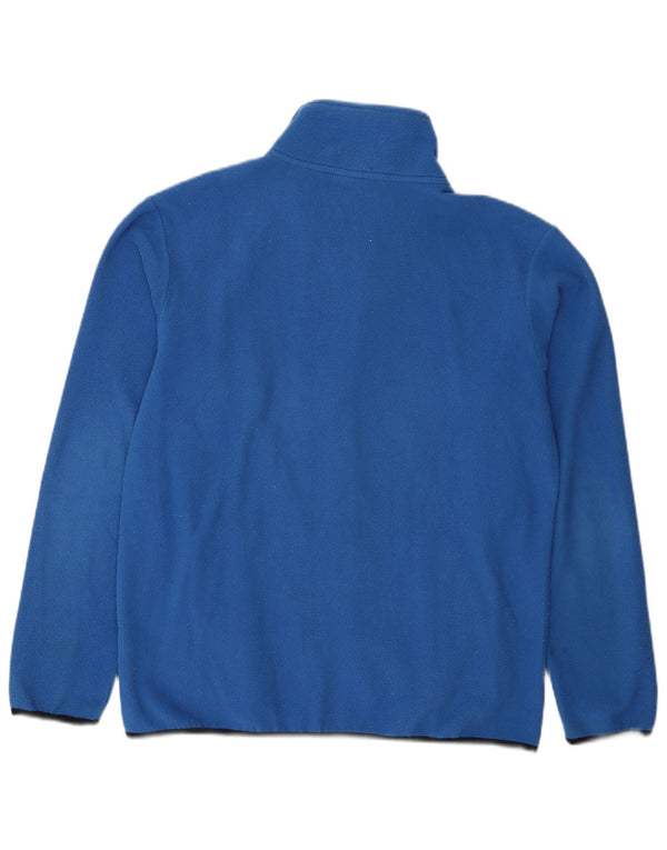 Asics Mens Fleece Jacket UK 40 Large Blue Polyester