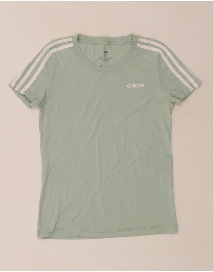 ADIDAS Womens T-Shirt Top UK 8/10 Small Green