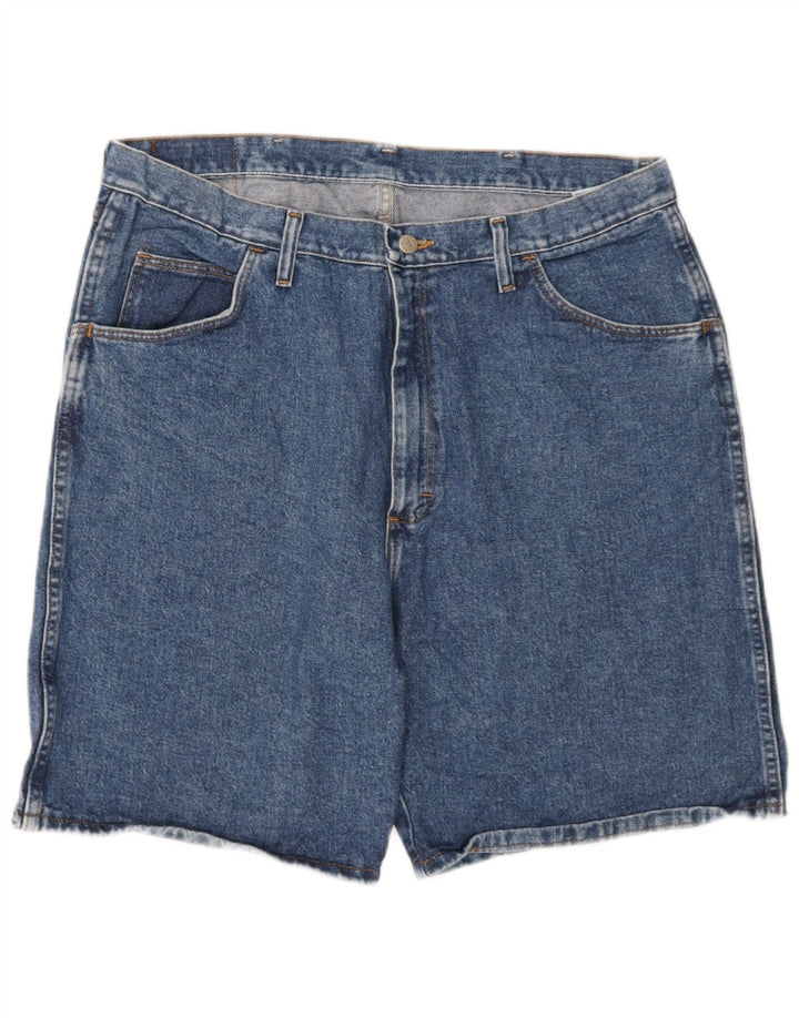 Wrangler Mens Denim Shorts W38 XL Blue Cotton