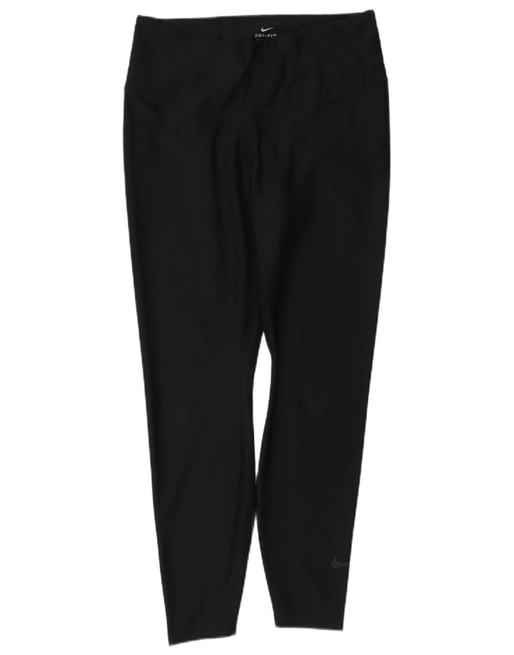 Nike Womens Dri Fit Leggings UK 18 XL  Black Polyester