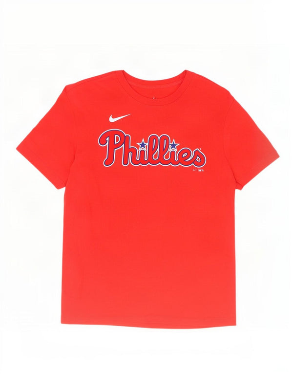 Nike Mens Philadelphia Phillies Graphic T-Shirt Top Medium Red Cotton
