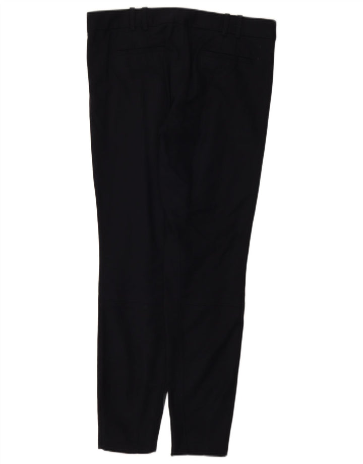 Massimo Dutti Womens Slim Chino Trousers EU 40 Medium W30 L28 Navy Blue