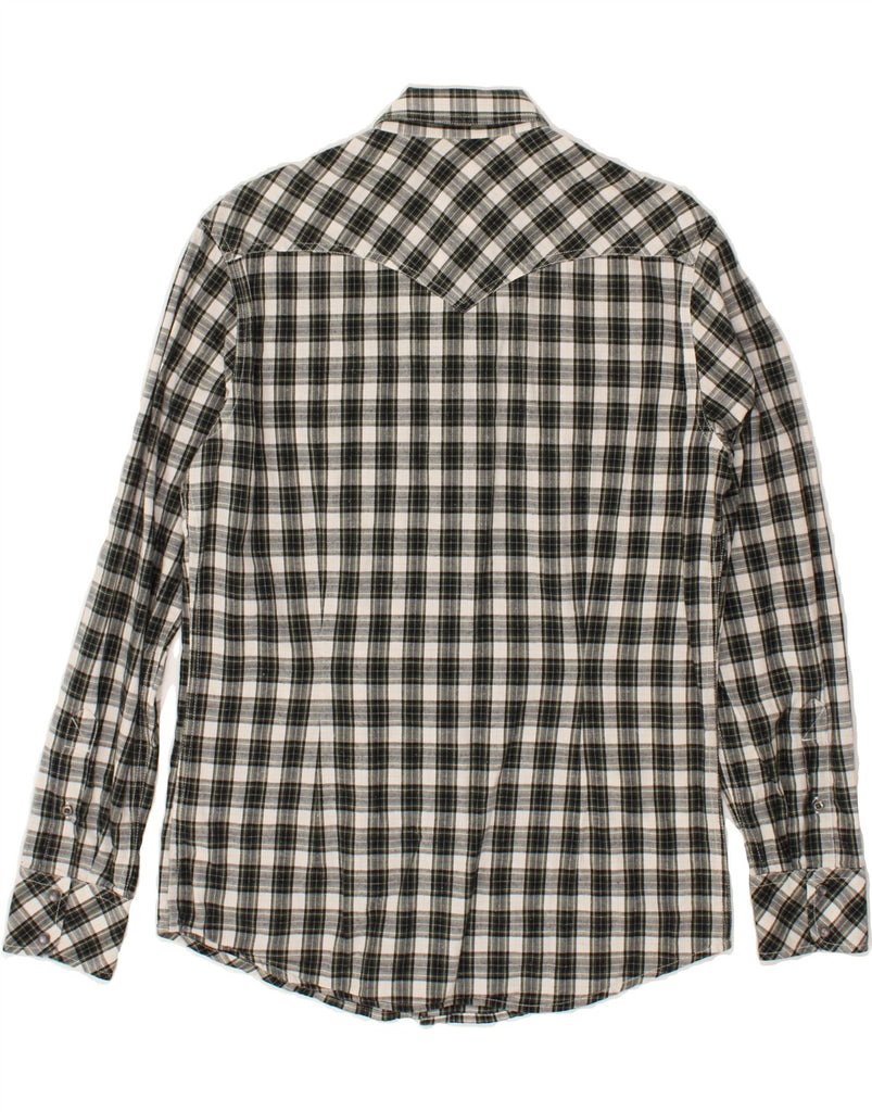 DIESEL Mens Shirt Medium Black Check Cotton | Vintage Diesel | Thrift | Second-Hand Diesel | Used Clothing | Messina Hembry 