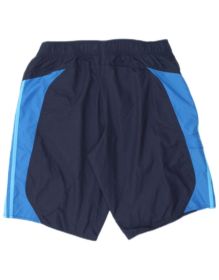 ADIDAS Mens Swimming Shorts Medium Navy Blue Colourblock Polyamide