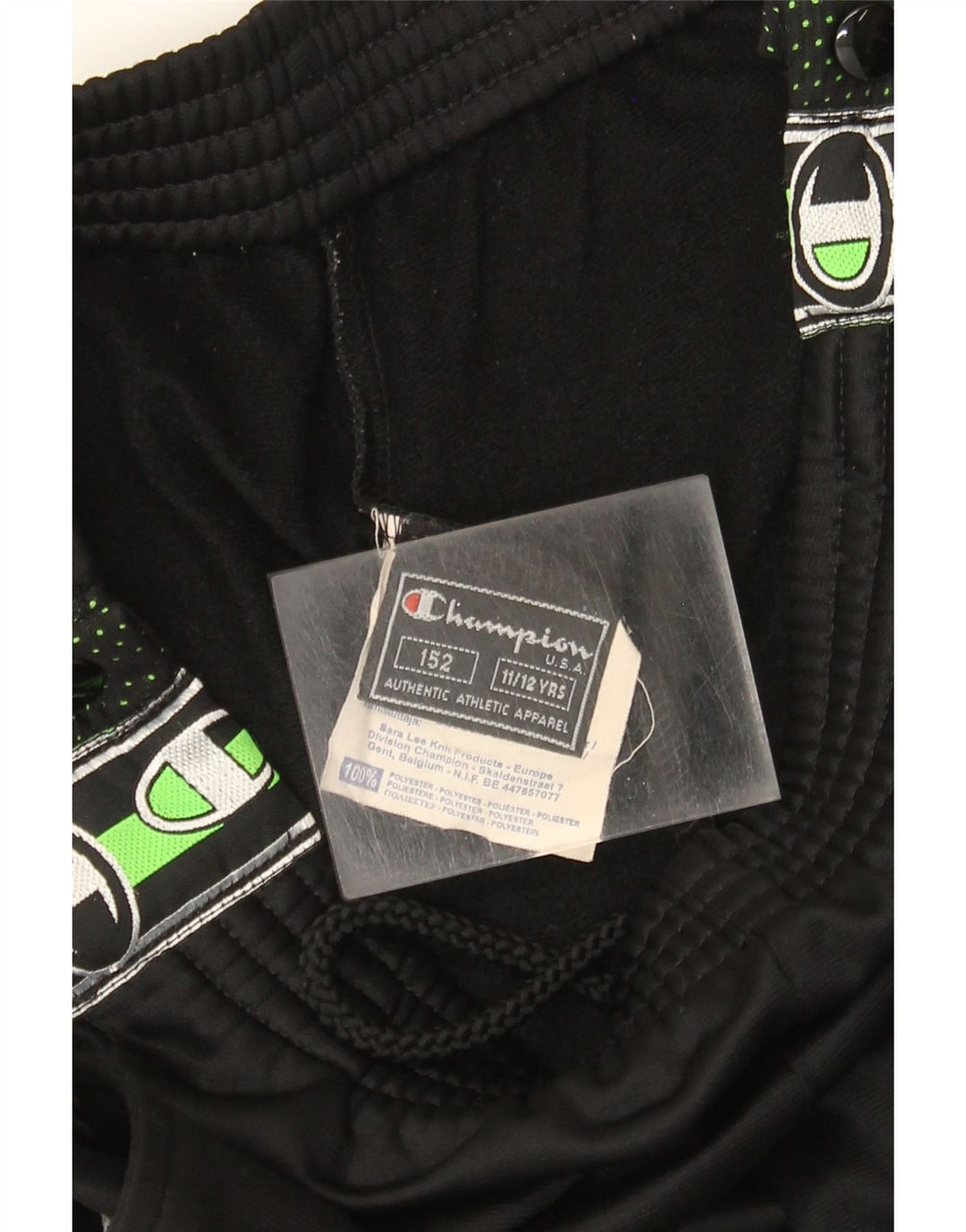 Champion Boys Graphic Tracksuit Trousers 11-12 Years Black Spotted