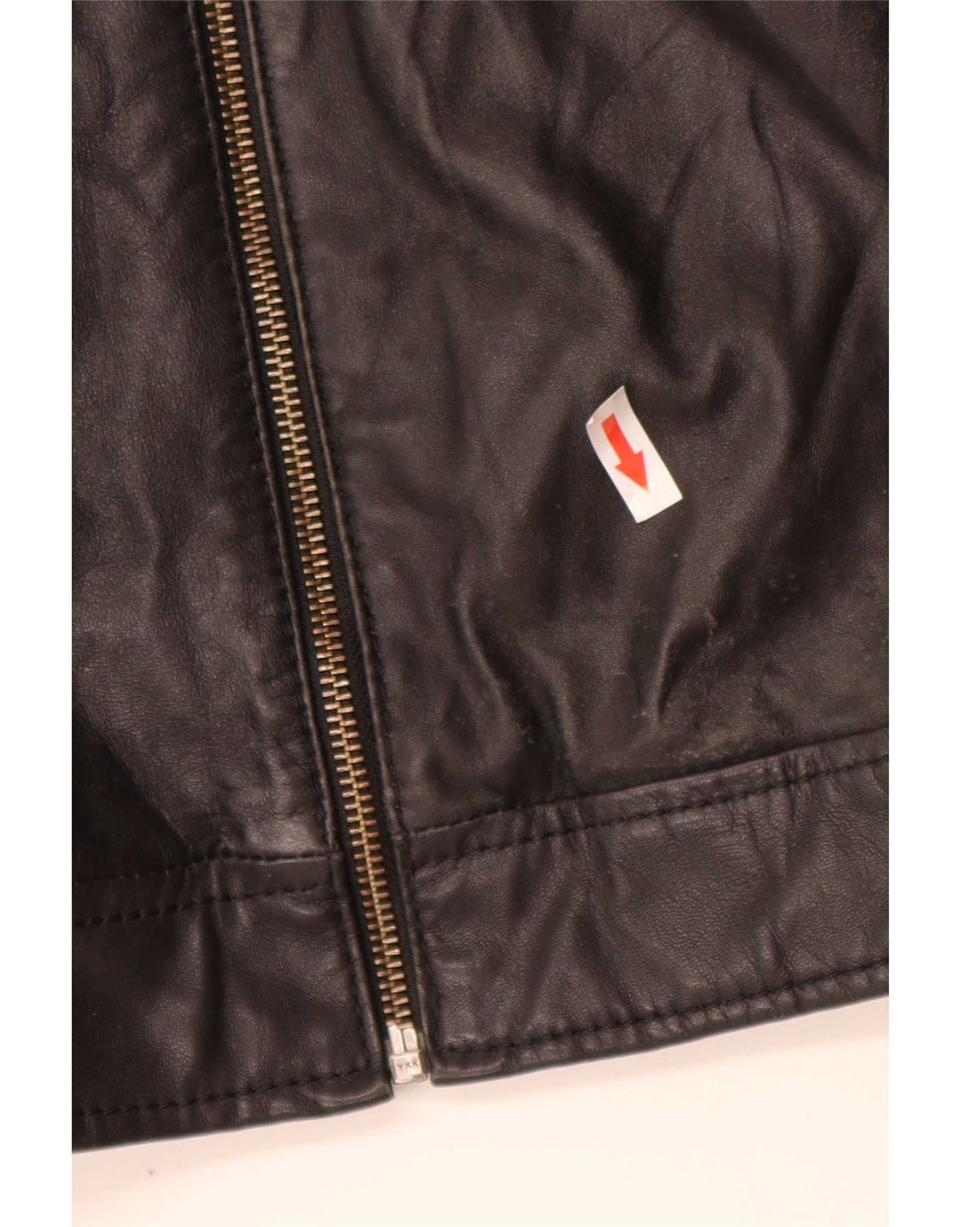 In Extenso Mens Leather Jacket UK 44 2XL Black